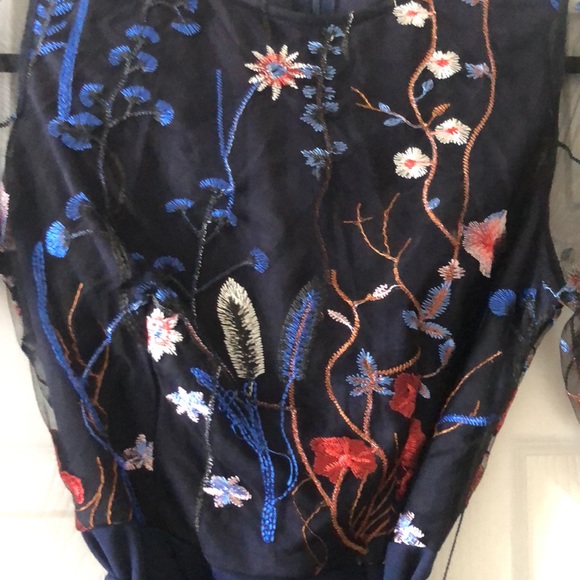 blue shein flower dress - Picture 2 of 5